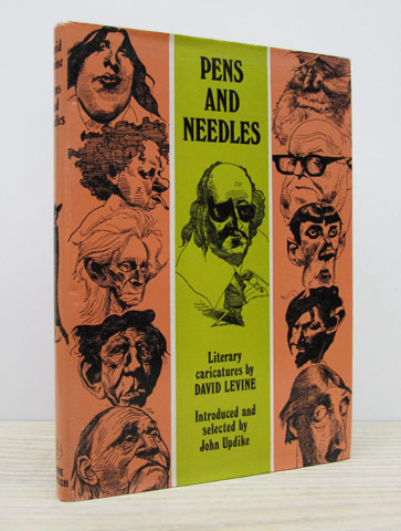 LEVIN, DAVID; UPDIKE, JOHN - Pens and Needles: Literary Caricatures by David Levine