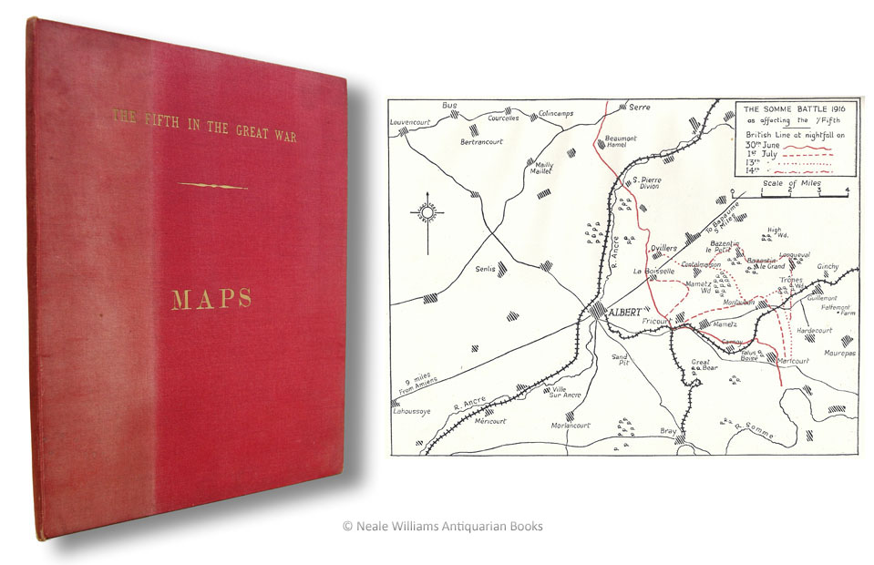 SANDILANDS, BRIGADIER H.R. - The Fifth in the Great War: Atlas